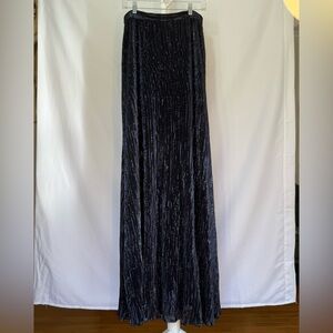 Elegant Blue Sequin Maxi Skirt